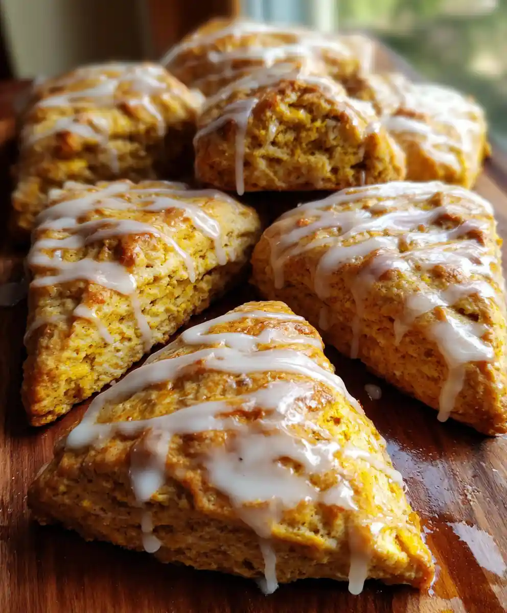 Irresistible Spiced Pumpkin Scones with Sweet Maple Glaze