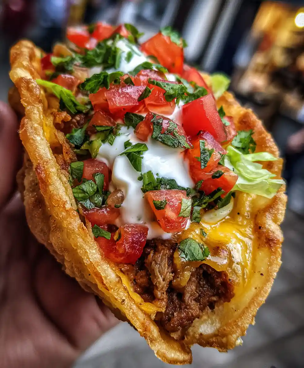 Crispy Pierogi Taco Shells: A Savory Fusion Street Food